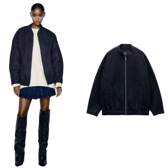 Zara * oversized bomber jacket - Picture 4 of 16